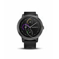 Clear screen protector for Garmin Vivoactive 3 watch, designed to protect and enhance the device's display.