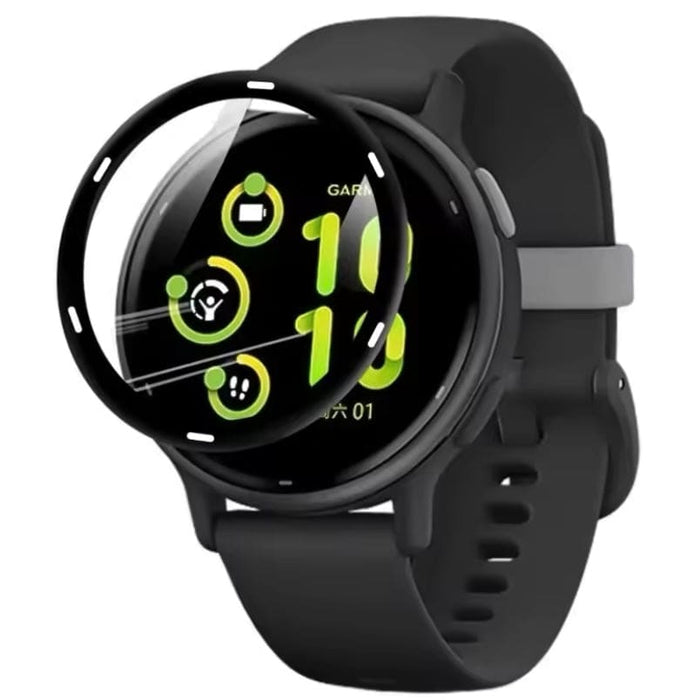 Pack of two Garmin Vivoactive 5 screen protectors by That Watch Shop, clear protective film for smartwatch screens.