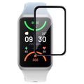 Oppo Band 2 screen protector in clear watch case, designed to shield and protect the fitness tracker display from scratches.