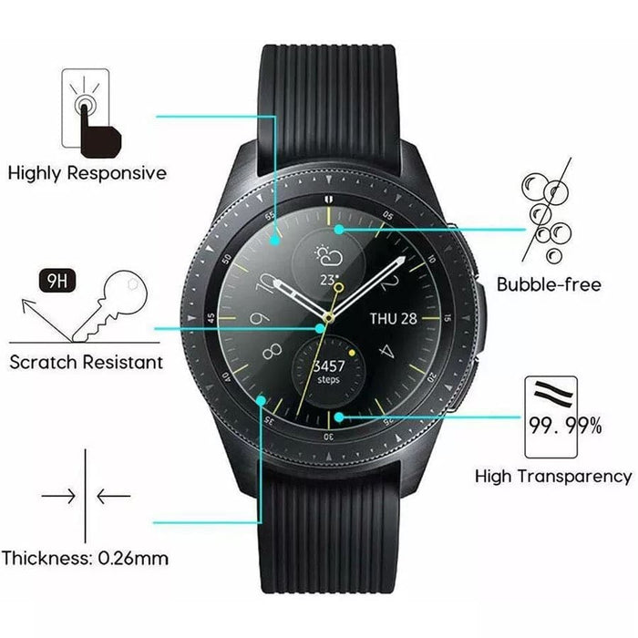 Samsung Galaxy Watch 46mm screen protector by That Watch Shop, highly responsive and scratch-resistant for durable protection.