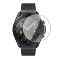 Samsung Galaxy Watch Gear S2 screen protector from That Watch Shop, showing clear plastic film over watch face for protection.