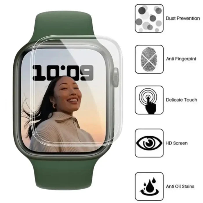 Habicare Apple Watch Series SE (2nd gen) 44mm screen protectors, pack of 5, designed to protect the watch display.