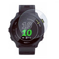 Clear Garmin Forerunner 158 watch screen protectors, pack of 2, providing protection and clarity for smartwatch screens