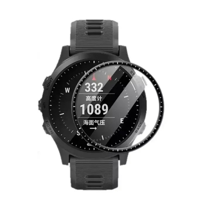 Habicare Garmin Forerunner 945 LTE screen protectors, pack of 5, clear watch screen protectors for enhanced durability and protection.