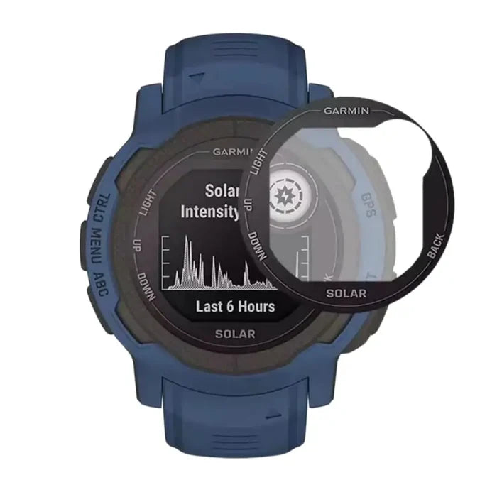 Pack of 10 Habicare Garmin Instinct 2 Series watch screen protectors, clear and durable protective film for smartwatch screens.