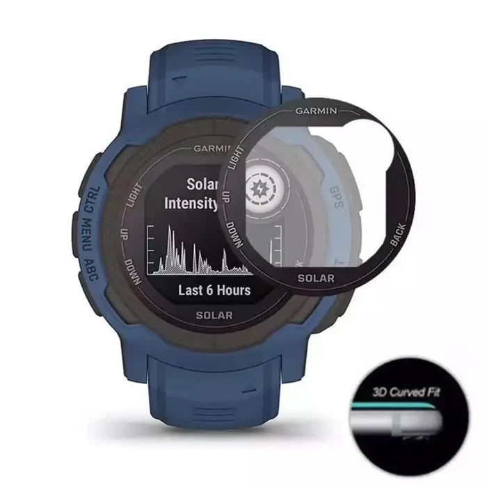 Pack of five Habicare Garmin Instinct 2S Series watch screen protectors, clear and durable for screen protection.