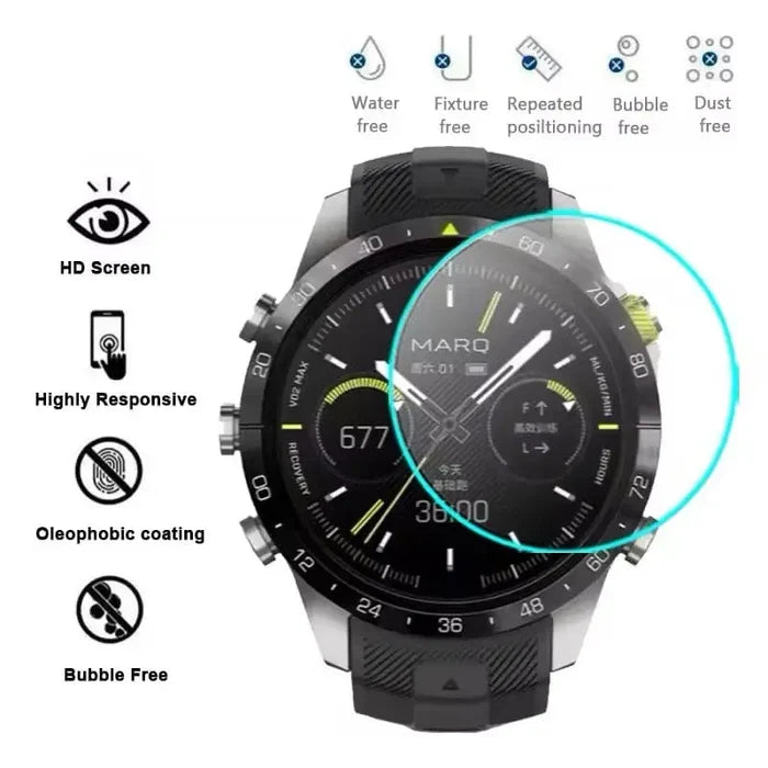 Habicare Garmin MARQ Gen 2 Series watch screen protectors, pack of 5, clear protective film for smartwatch screens