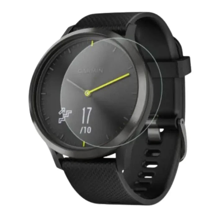 Pack of five Habicare screen protectors for Garmin Vivomove HR watch, clear protective film for screen durability.
