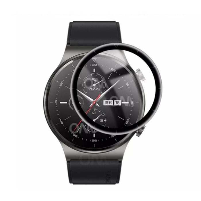 Two Huawei GT 2 Pro watch screen protectors by That Watch Shop, clear protector films for smartwatch screens.