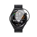 Set of five Habicare screen protectors for Huawei GT Runner smartwatch, transparent and thin for screen protection.