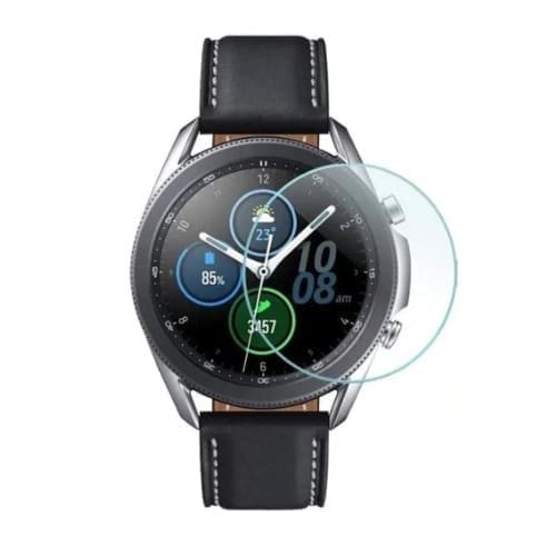 Pair of Samsung Galaxy Watch 3 45mm screen protectors from That Watch Shop, designed for durable, clear protection.