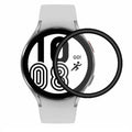 Two silver Samsung Galaxy Watch 4 (44mm) screen protectors for smartwatch from That Watch Shop, designed to shield the display.
