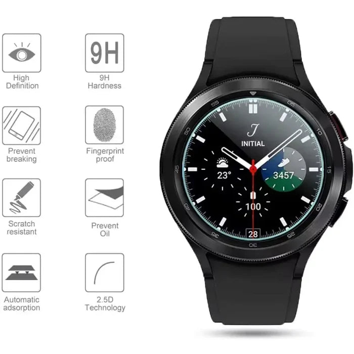 Habicare screen protectors for Samsung Galaxy Watch 4 Classic 42mm, pack of 5, clear protective film for watch screens