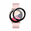 Pink screen protectors for Samsung Galaxy Watch Active 2 (40mm) in a pack of 2, designed to safeguard the watch display.