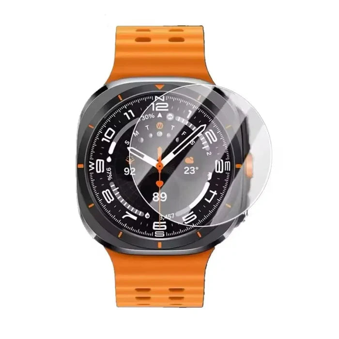 Habicare Samsung Galaxy Watch Ultra 47mm screen protectors, pack of 5, clear protective film for watch display.