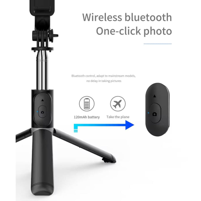 9eight5 Selfie Stick & Tripod Stand Q02 for smartphones, adjustable extendable stick with tripod base, ideal for photos and videos