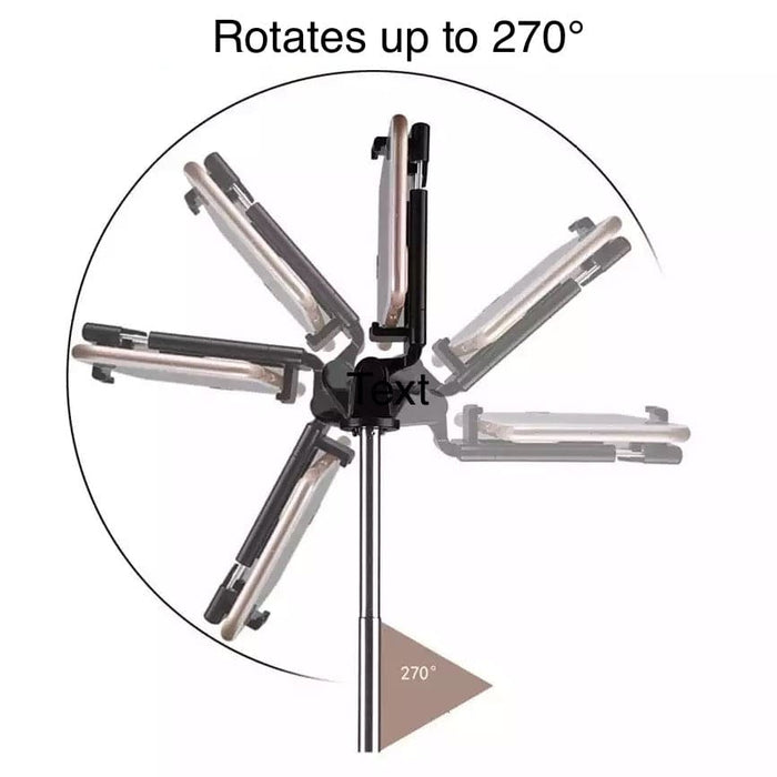 9eight5 selfie stick with remote and stand for phones and tablets, adjustable grip and compact design for easy selfies.