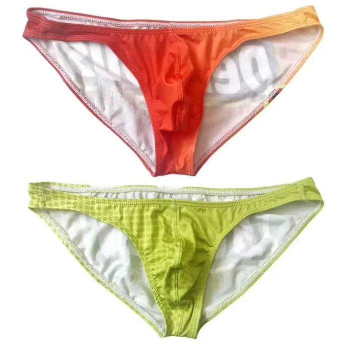 Men's sexy bikini briefs by ShopHub NZ featuring comfortable support and a sleek, modern design in black fabric.