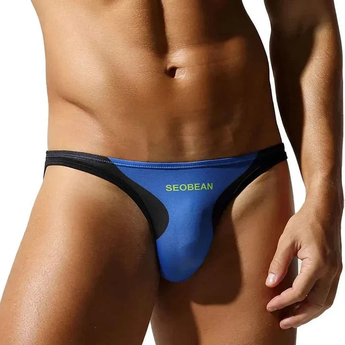 Men's low-rise briefs with 3D contoured pouch by ShopHub NZ, featuring comfortable fit and supportive design.