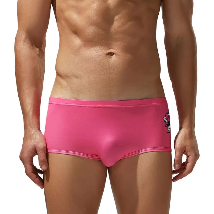 Men's low waist ice silk boxer briefs by ShopHub NZ, showcasing smooth, breathable fabric and comfortable fit.