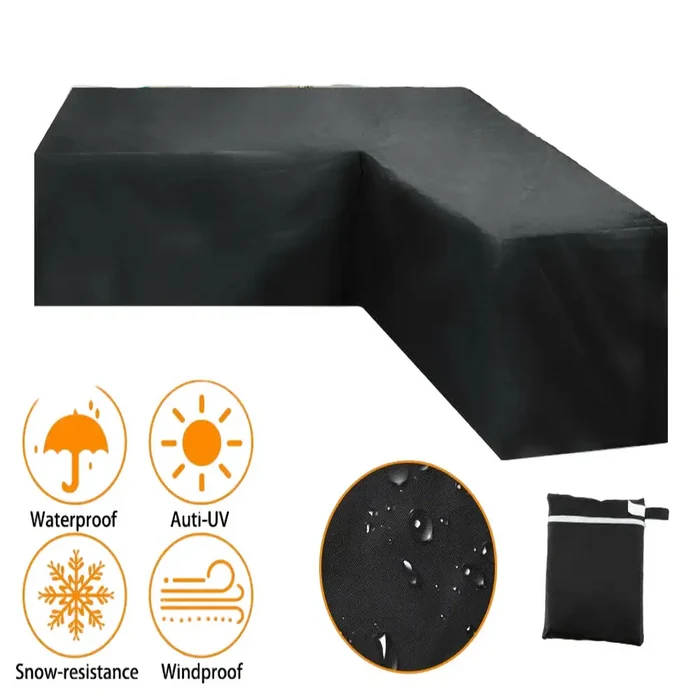 Habicare Shape Waterproof Rattan Sofa Cover in various sizes, designed to protect outdoor rattan sofas from weather damage.