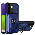 Habicare 9eight5 shockproof card slot case in navy for Samsung Galaxy Note and S Series smartphones.