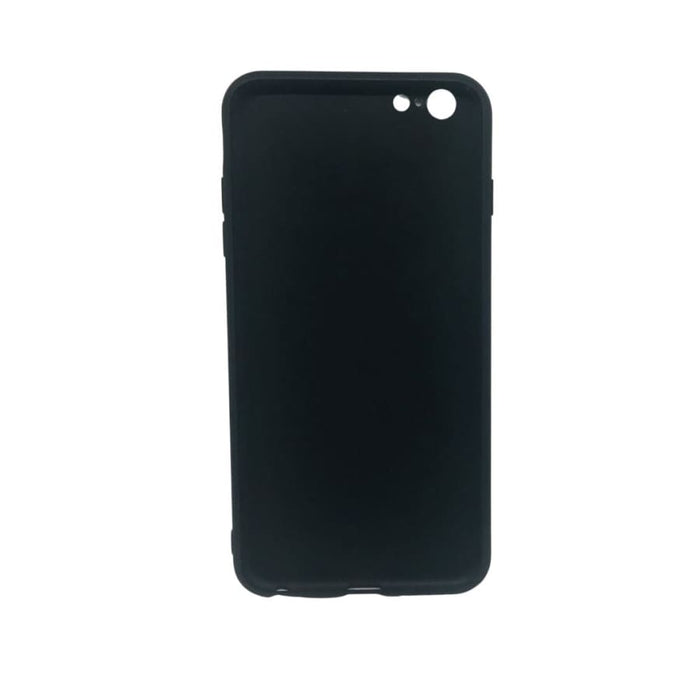 Black silicone phone case for iPhone 6 Plus and 6s Plus by 9eight5, shown on a white background.