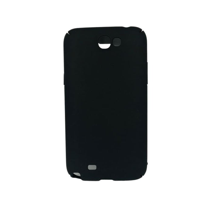 Black silicone phone case for Samsung Galaxy Note 2 by 9eight5, showing the sleek, flexible design fitting the device perfectly.