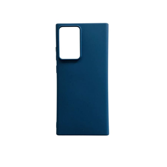 Silicone phone case for Samsung Galaxy Note 20 Ultra by 9eight5, showing a smooth, flexible black protective cover.