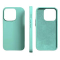 Habicare 9eight5 silicone iPhone case for iPhone 6 to 15 series in green, purple, and navy with a sleek protective design.