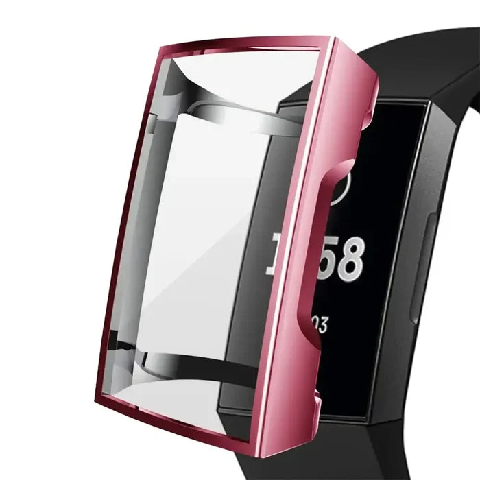 Habicare silicone protective case for Fitbit Charge 2 TWS, designed to safeguard the fitness tracker with a snug fit.
