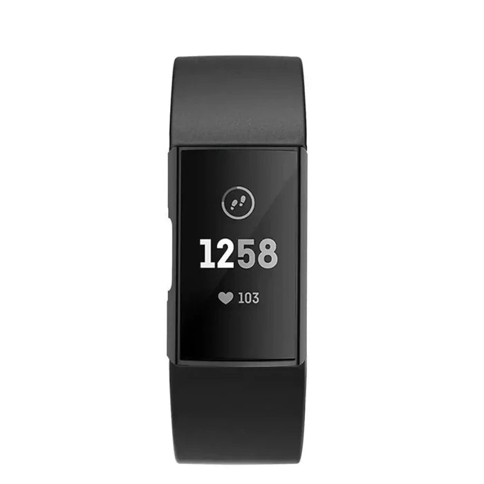 Silicone protective case for Fitbit Charge 2 TWS by Habicare, showing a sleek, flexible cover fitting the fitness tracker.