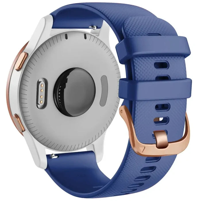 Habicare silicone replacement strap for Garmin Forerunner 255S, available in 10 colors, designed for comfortable TWS wear.