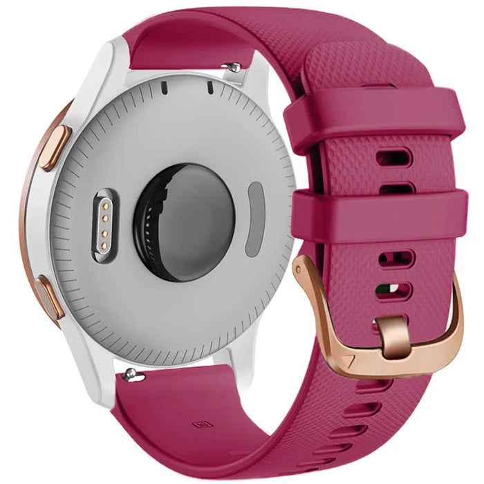 Habicare silicone replacement strap for Garmin Venu 2 Plus series, available in 10 colors, designed for comfortable TWS wear.