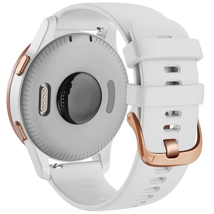 Habicare silicone replacement strap for Garmin Venu 3S Series in various colors, designed for comfortable wear and style.
