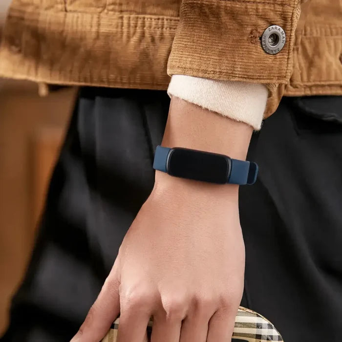 Habicare silicone sport strap for Fitbit Inspire 3, available in 21 vibrant colors, designed for comfortable fitness tracking.