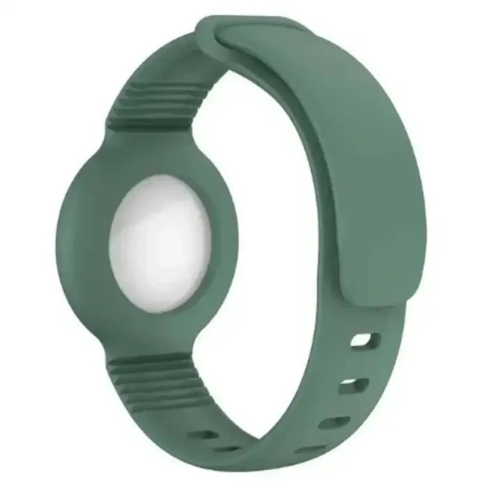 Habicare silicone strap for Apple AirTag in 12 vibrant colors, TWS style, durable and flexible accessory for tracking devices.