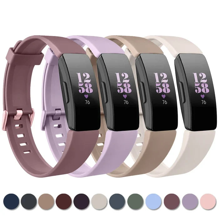 Habicare silicone strap for Fitbit Ace 2, TWS style, available in 21 vibrant colors for comfortable wear.