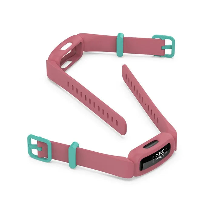 Colorful Habicare silicone strap for Fitbit Ace 2/3 and Inspire series, TWS style, available in 16 vibrant colors.