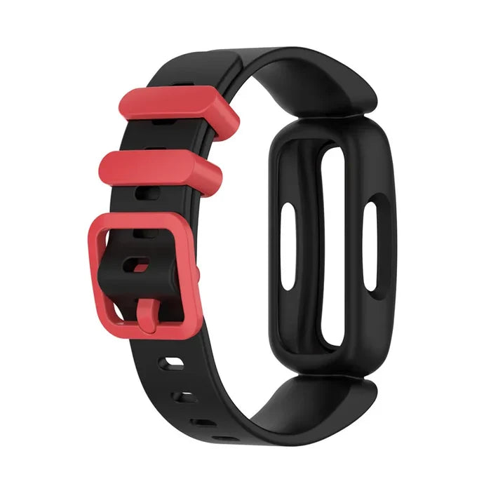 Habicare silicone strap for Fitbit Ace 2/3 and Inspire series, TWS style, available in 16 colors with a flexible, durable design.