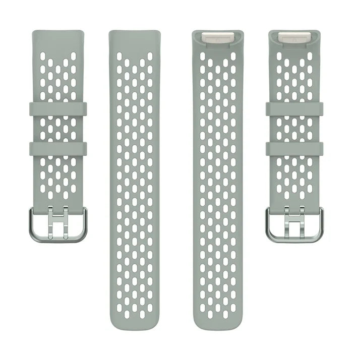 Habicare silicone strap for Fitbit Charge 5/6 series in various colors, designed for TWS fit and comfort.