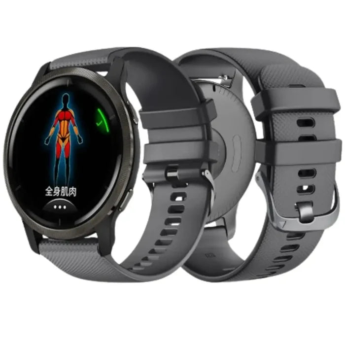 Habicare silicone strap for Garmin Forerunner 265 series, available in 13 colors, flexible TWS watch band for sporty wear.