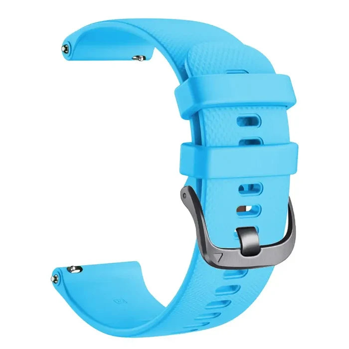 Habicare silicone strap for Garmin Forerunner 265 series, available in 13 colors, designed for comfortable TWS fitness tracking.