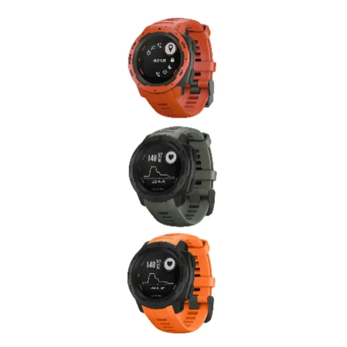 Habicare silicone strap for Garmin Instinct 1/2/Esports/Solar Series, 22mm, available in 13 colors, compatible TWS replacement band
