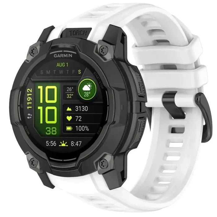 White / Garmin Instinct 3 - 45mm