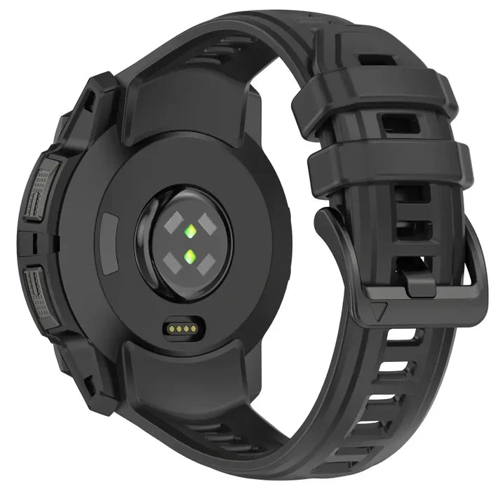 Habicare silicone strap for Garmin Instinct 3/3 Solar series, 45/50mm, flexible and colorful TWS watch band in multiple colors.