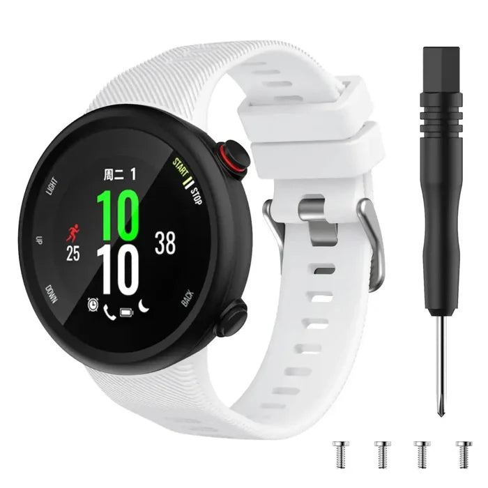 White / Garmin Forerunner 45s
