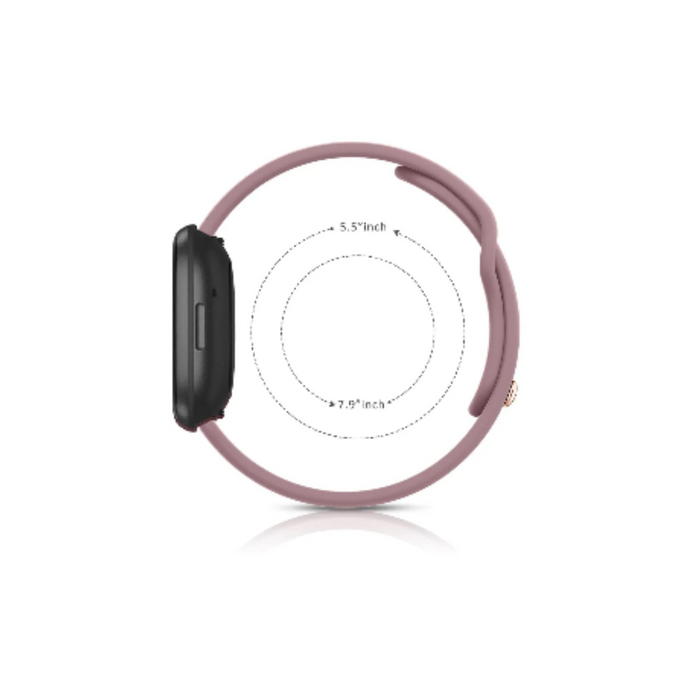 Habicare silicone watch band for Fitbit Versa 2, TWS style, in two colors, featuring a flexible and comfortable fit.