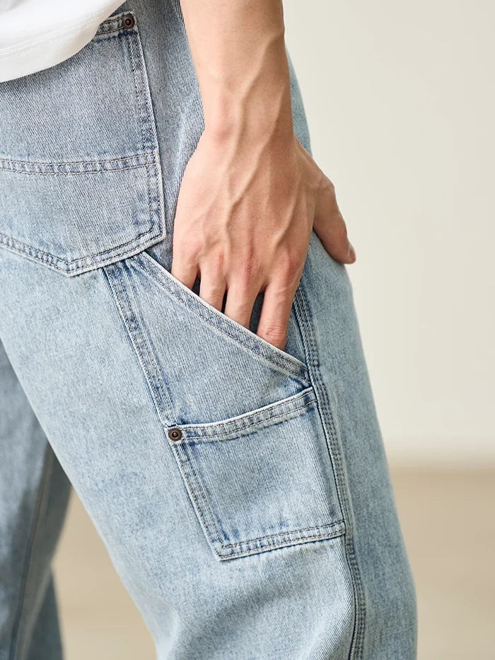 SIMWOOD 11oz Loose Relax Logging Jeans