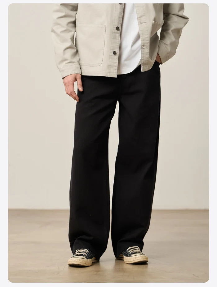 SIMWOOD Baggy Fit 11.3oz Cotton Fabric Jeans